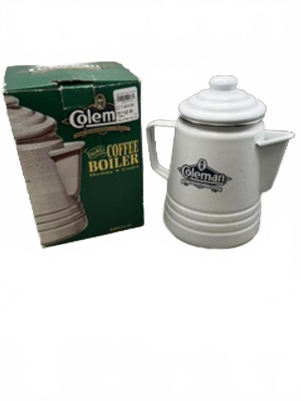 Vintage Coleman "The Sunshine Of The Night" Enamel Coffee Kettle
